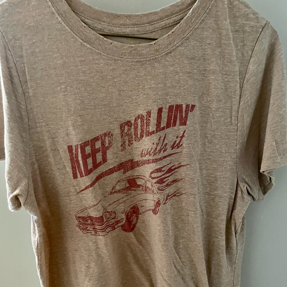 Brown vintage graphic tee size large